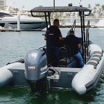 aluminum boat with outboard engine
