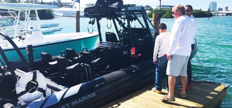 At The Miami International Boat Show